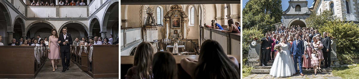 Svatba Adršpach - Obřad v kostele